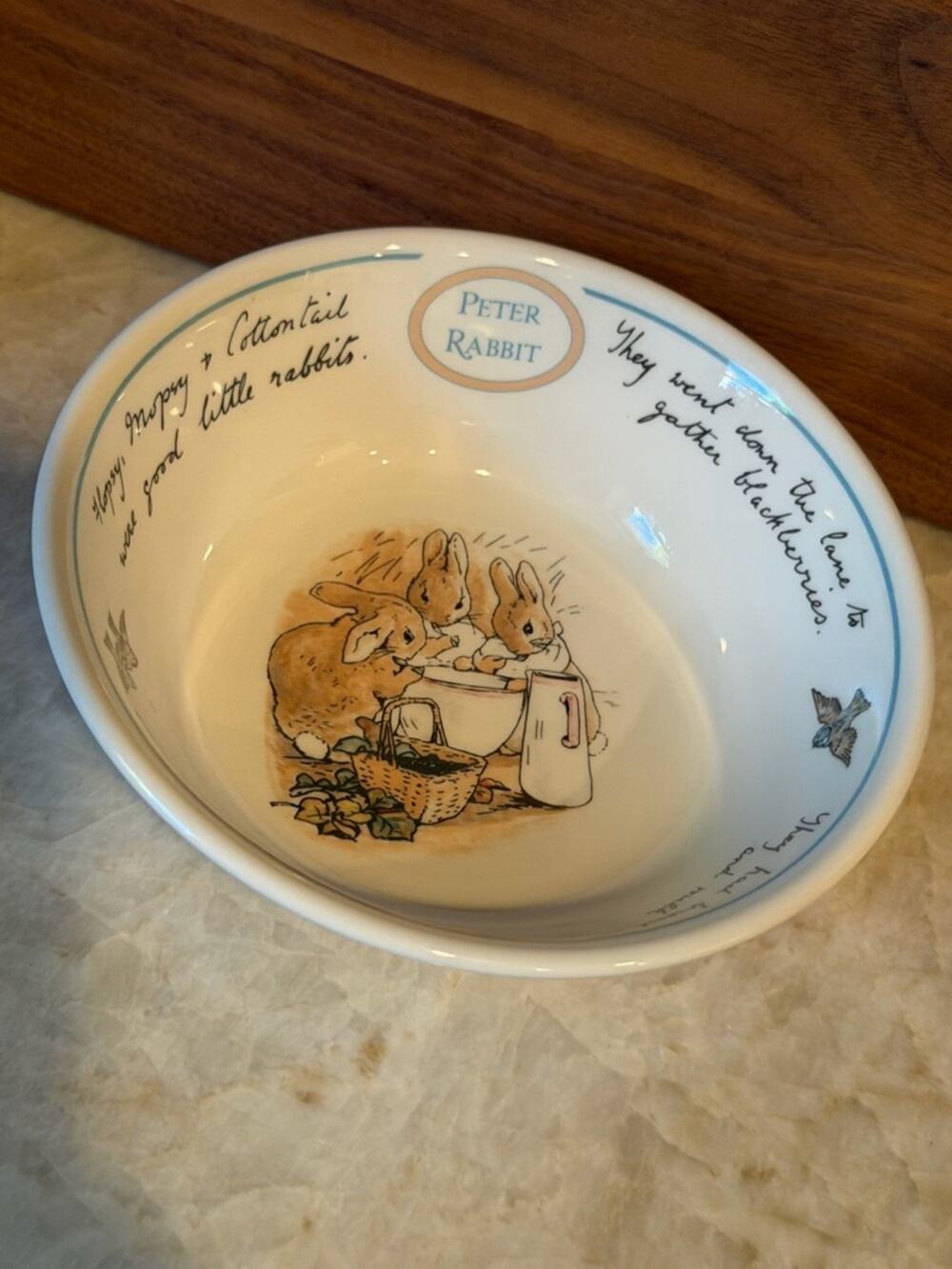 Wedgwood peter rabbit coupe cereal bowl 5-3/4”